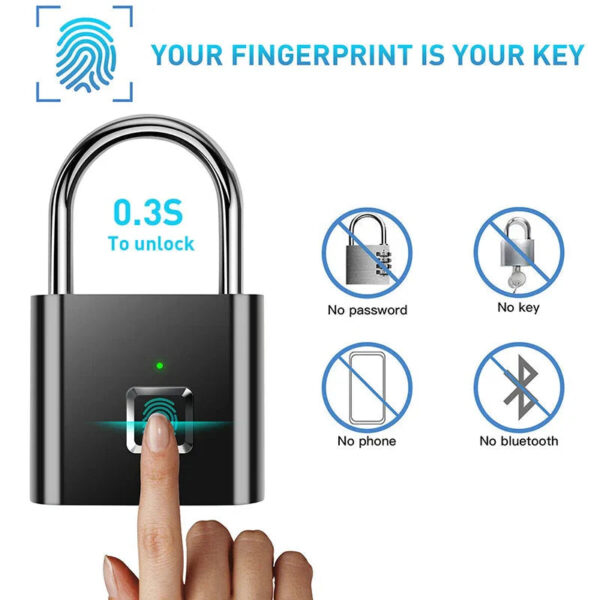 Smart Fingerprint Padlock - Image 2