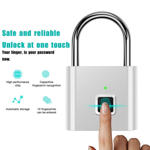 Smart Fingerprint Padlock - Image 3