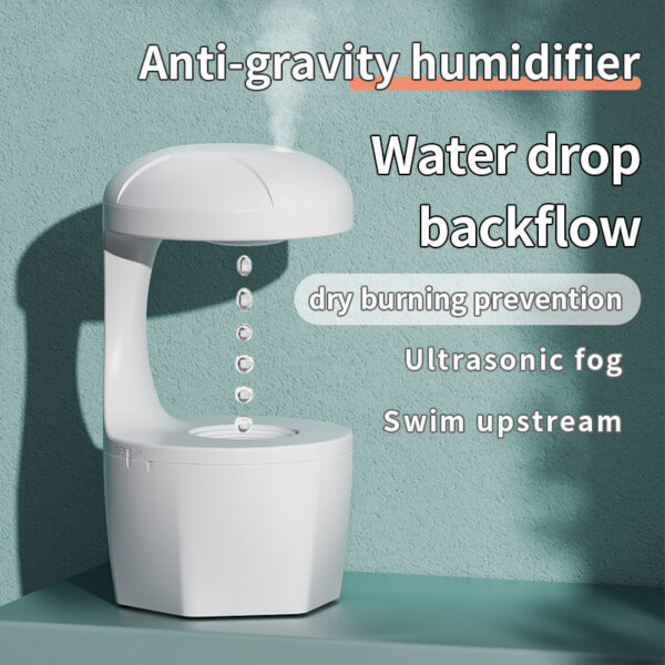 New Arrival Portable 800ml H2o Anti Gravity Usb Air Water Droplet Cool Mist Smooth Sailing Aromatherapy Humidifier For Bedroom - Image 5