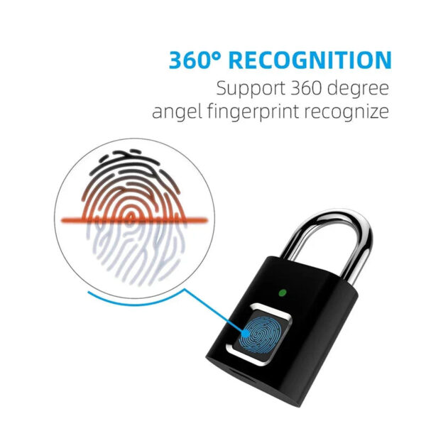 Smart Fingerprint Padlock - Image 4