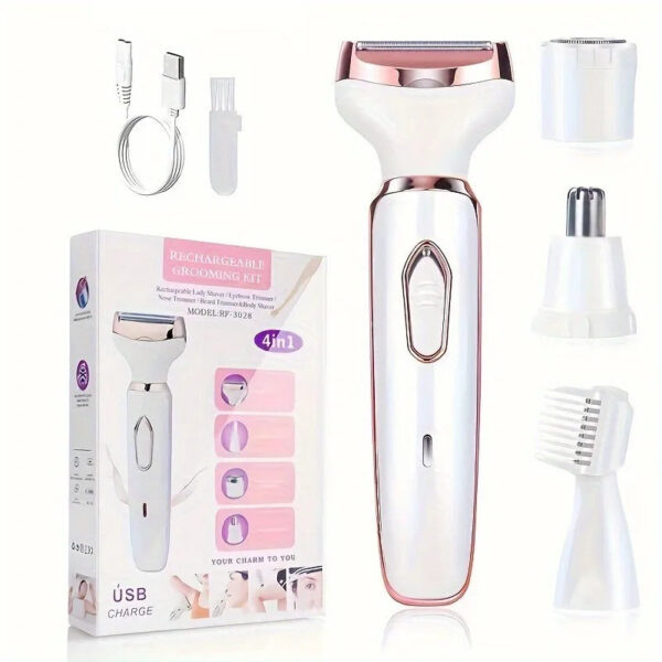 4 In 1 Electric Women Epilator Body hair remover - Image 2